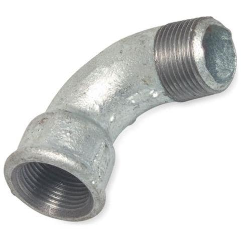 Raccordo Filettato In Ghisa Malleabile A 90°  Curva Zincata 1 1/4 - Foto 1