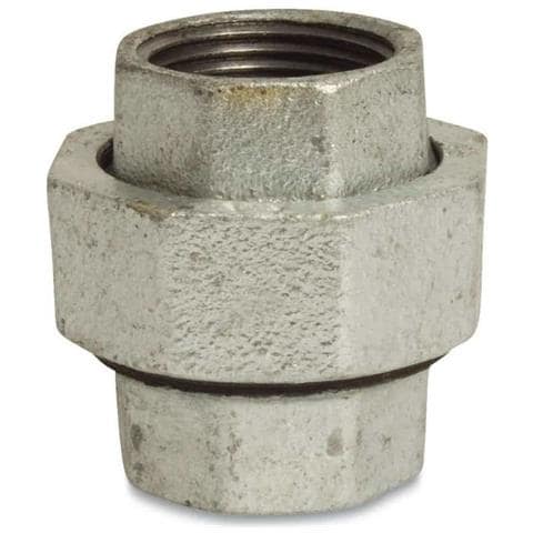 Raccordo Filettato In Ghisa Malleabile 3/8   Giunto Conico Zincato - Foto 1