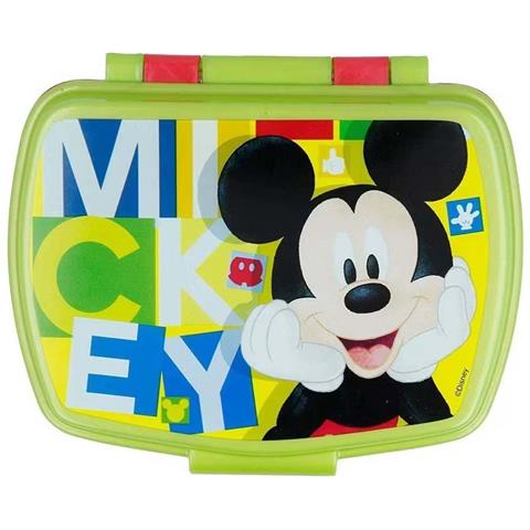 Set Pasto Bambini Con Borsa Porta Pranzo E Borraccia 530ml, Verde / Rosso - Foto 2