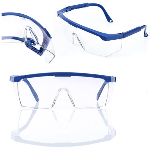 Occhiali Protettivi Trasparenti E Guanti Da Lavoro L / 10 - Protezione E Comfort | Materiale Resistente | Certificazione En-166 - Foto 2