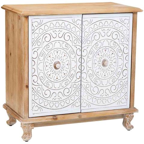 Credenza In Legno Con 2 Porte 78x40x79 - Foto 1