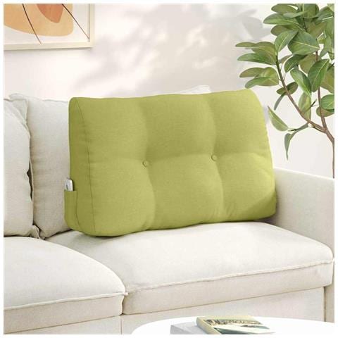 Cuscino per Schiena Verde chiaro 80 x 24 x 50 cm Tessuto - Foto 2