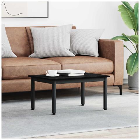 Tavolino da salotto Rovere Nero 70 x 50 x 36 cm - Foto 2