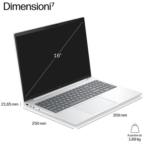 EliteBook 8 G2i 16 inch Notebook Next Gen AI PC Wolf Pro Security Edition Copilot+ PC Intel® Core™ i5 Computer portatile 40,6 cm (16") WUXGA 64 GB LPDDR5x-SDRAM 1 TB SSD Wi-Fi 7 (802.11be) Windows 11 Pro Argento - Foto 22