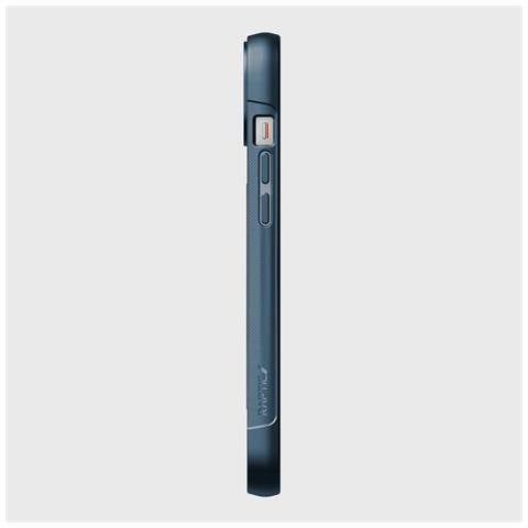 Raptic X-doria Clutch Case Per Iphone 14 Plus Con Retro Cover Magsafe, Blu - Foto 7
