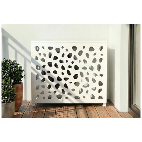 Copertura Per Climatizzatore E Pompa Di Calore ANETO SUNNY Alluminio Bianco - Taglia M - Foto 1