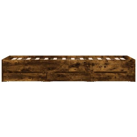 Telaio del letto con storage Rovere Fumo Legno ingegnerizzato - Foto 2