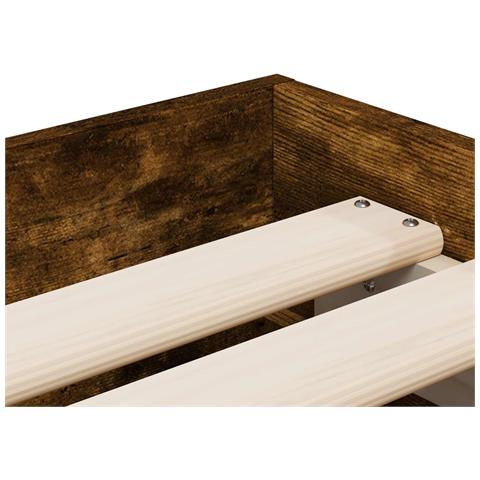 Telaio del letto con storage Rovere Fumo Legno ingegnerizzato - Foto 9