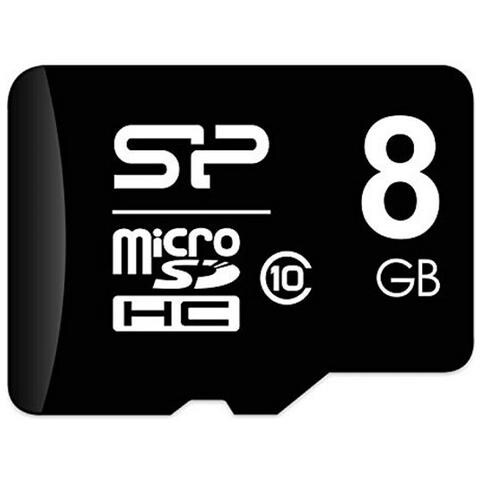 MICRO SECURE DIGITAL MEMORY CARD 8GB SP008GBSTH010V10-SP Class10 + adattatore Silicon Power - Foto 4