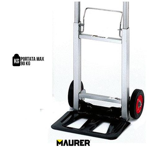 Carrello alluminio richiudibile ruote gomma max 90 Kg cm 39X39XH. 110 - Foto 2