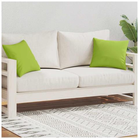 Cuscini Da Esterno 2 Pz 45x45 Cm Verde Mela - Foto 2