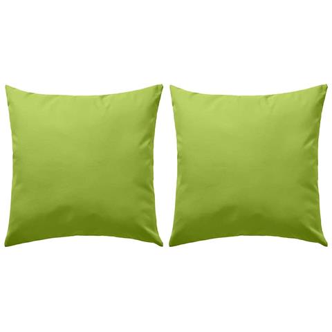 Cuscini Da Esterno 2 Pz 45x45 Cm Verde Mela - Foto 1