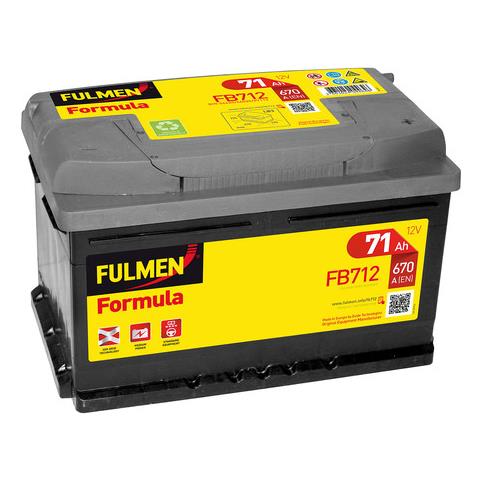 Exfb712 Batteria 12v 71 Ah 670 A Renault Fluence - Foto 1
