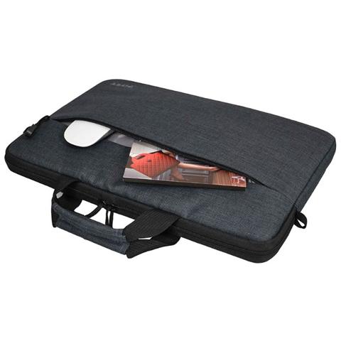 Borsa per Notebook fino a 15.6" in Tessuto / Nylon Colore Grigio - Foto 2