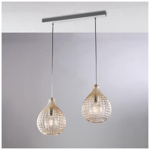 Iris - Plafoniera In Ferro Laccato Avorio Con Decoraz. Oro Antico 6 Luci - Ø79 X 67 - Bl169-pl6-av - Foto 2