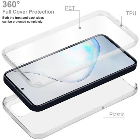 Custodia Compatibile Con Samsung Galaxy A81 / Note 10 Lite / M60s In Transparente - 360° Full Body Copertura Protettiva - Protezione Anteriore E Posteriore, Protezione A Tutto Tondo Con Protezione Del Display - Foto 2