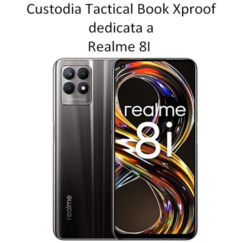 Custodia Originale Book Xproof Flip Case Per Realme 8i Mud Brown - Foto 2