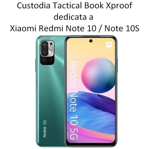 Tactical Custodia Originale Book Xproof Flip Case Per Xiaomi Redmi Note 10 - 10s Mud Brown - Foto 2