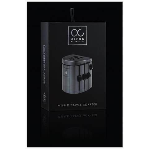 Alpha Adattatore Per Presa Di Corrente Universale Nero - Foto 2