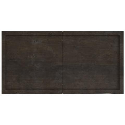 Piano Tavolo Marrone 120x60x (2-6) cm Rovere Massello Trattato - Foto 10