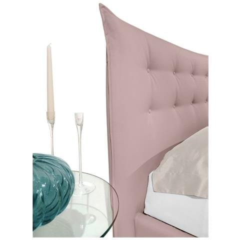 Letto Matrimoniale, Modello Joly, Un'interpretazione Di Un Modello Classico Ma Con Un Carattere Moderno, Rete A Doghe 180x190 Cm, Box Contenitore, Tessuto Giroletto Sfoderabile, Made In Italy - Foto 7