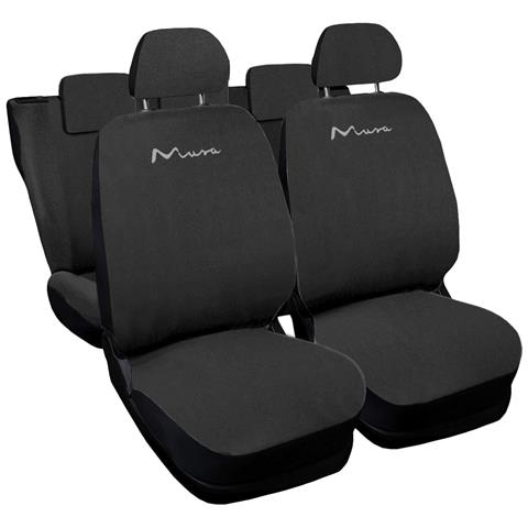 Coprisedili Auto Anteriore Universali, Coppia Fodere Auto O Furgone 2 Posti, Tessuto Cotone Trapuntato, Set Protezione Sedile Anteriori, Colore - Grigio Chiaro - Foto 1