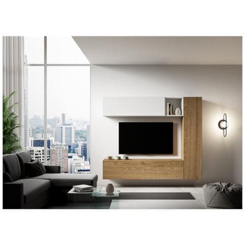 Composizione Parete Soggiorno A14 L.214 H.173,6 P.39,2 - Foto 1