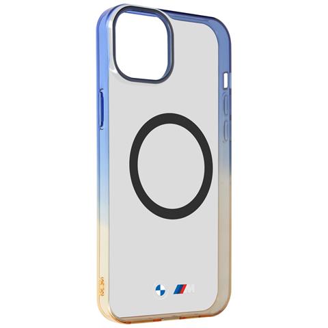 Cover Magsafe Per Iphone 15 Plus Silicone Gel Design Sfumato, Blu - Foto 1