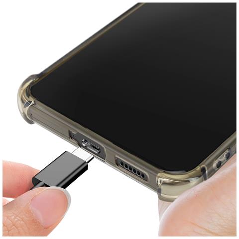 Cover Anti-urto Per Xiaomi Redmi Note 13 Pro 5g Silicone, Nero Transparente - Foto 2