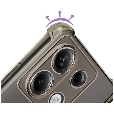 Cover Anti-urto Per Xiaomi Redmi Note 13 Pro 5g Silicone, Nero Transparente - Foto 5