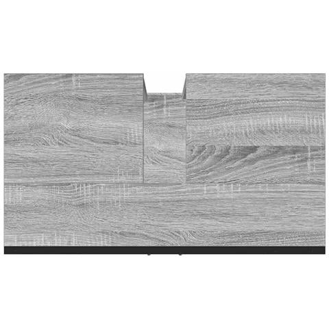 Mobile Lavabo Bagno Grigio Sonoma 60x33x60 Cm Legno Multistrato - Foto 2