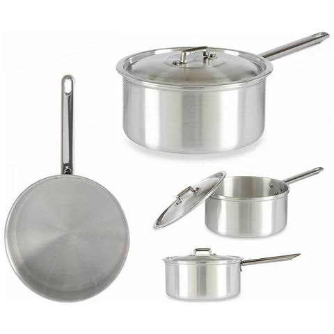 Casseruola Con Coperchio Argentato Alluminio 3 L 22 X 12 X 38 Cm (10 Unità) - Foto 3