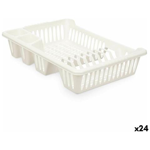 Scolapiatti Bianco 40 X 8 X 29,5 Cm (24 Unità) - Foto 1