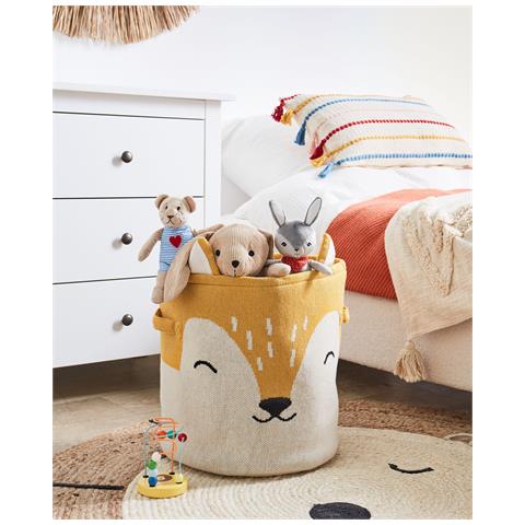 Cestino Per Bambini Volpe Harrori Cotone Beige - Foto 1