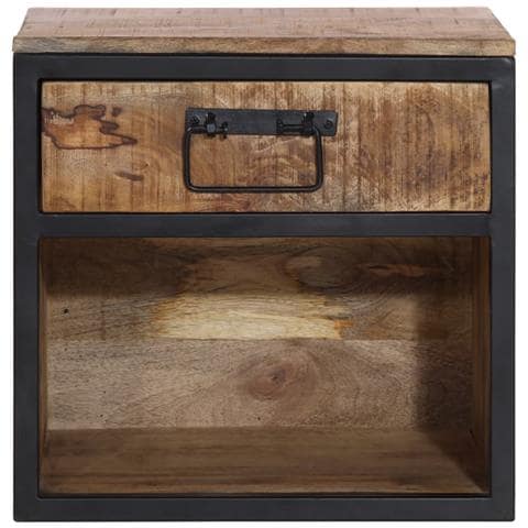 Comodino 40x35x40 Cm In Legno Massello Di Mango - Foto 3