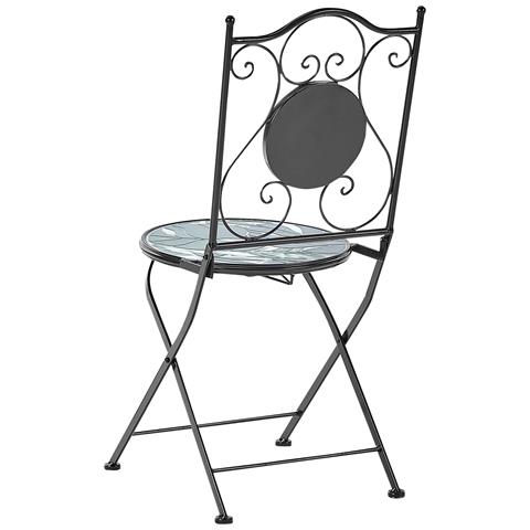 Set Da Balcone Metallo Nero Cozzana - Foto 2