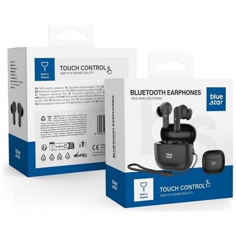 Auricolare Bluetooth 5.4 Tws Bk31 Stereo In-ear Black Per Smartphone Tablet - Foto 5