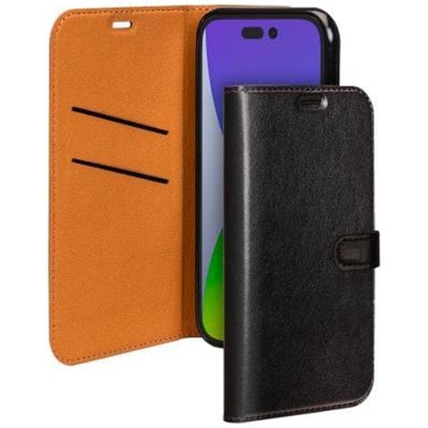 Custodia Per Iphone 14 Pro Folio Wallet Con Linguetta Magnetica, Nero - Foto 1