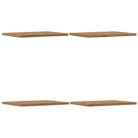 Ripiani Per Libreria 4 Pz Rovere 60x10x1,5 Cm Legno Multistrato - Foto 2
