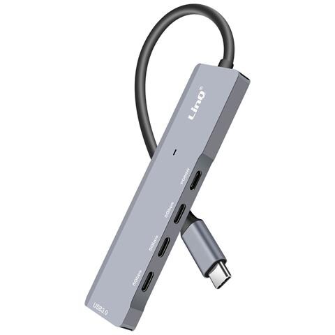 Hub Usb-c Otg A 3x Usb-c 5gbps + Usb 3.0 + Usb-c Power Delivery 60w, Nero - Foto 5