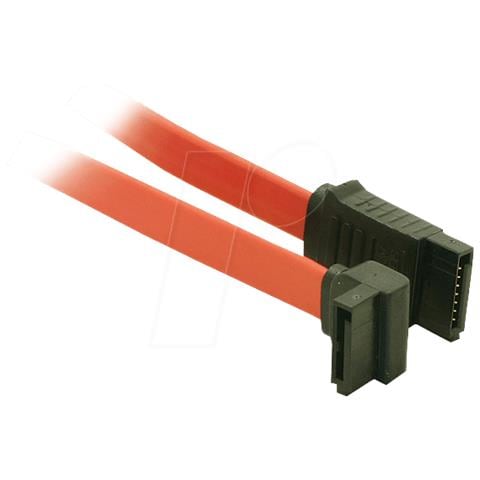 S-conn 78243-0.5 - 0,5 M - Sata I - Sata 7-pin - Sata 7-pin - Male Connector / Male Connector - Rot (78243-0.5) - Foto 1