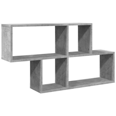 Scaffale A Muro Grigio Cemento 100x20x53 Cm Legno Multistrato - Foto 2