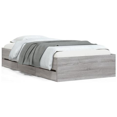 Giroletto Cassetti Grigio Sonoma 75x190 Cm Legno Multistrato - Foto 2