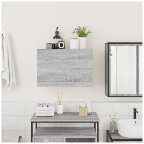 Mobile Da Bagno Grigio Sonoma 60x25x40 Cm In Legno Multistrato - Foto 3
