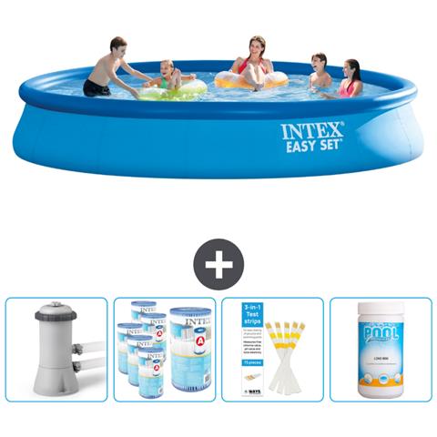 Piscina Fuori Terra - In Giro - 457x457x84 Cm - Blu - Include Accessori Coordinati Cb85 - Foto 1