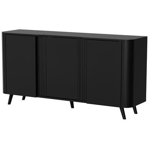 VOLARE cassettiera 151 x 39 x 75 cm nero - Foto 1