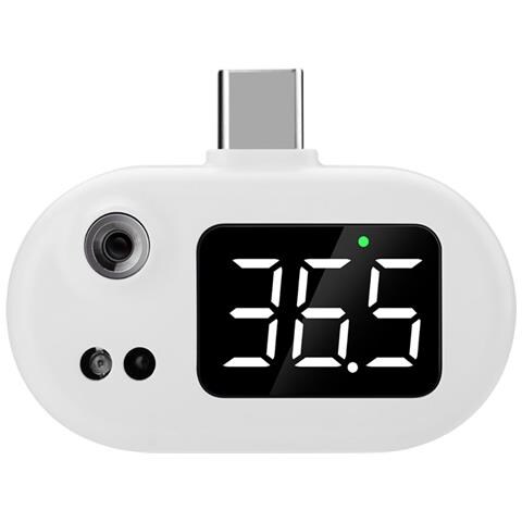 Termometro Portatile Usb-c A Infrarossi Con Display Digitale A Led - Foto 1