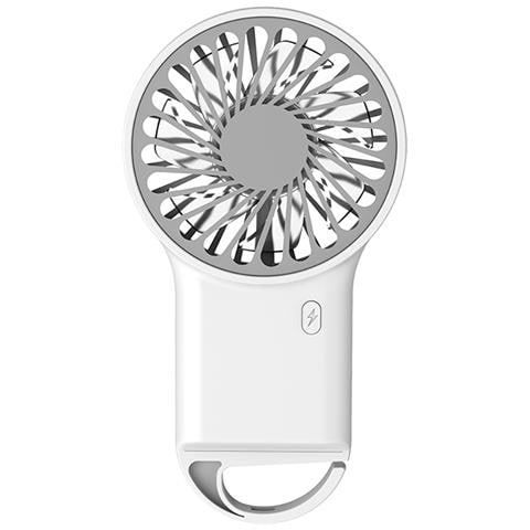Ventilatore Pieghevole Portatile Con Moschettone White - Foto 1