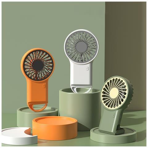 Ventilatore Pieghevole Portatile Con Moschettone White - Foto 5