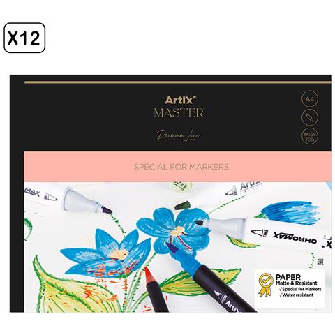 Pack 12 Uds Blocco Di Carta Per Marker 30 Fogli A4 - Foto 1